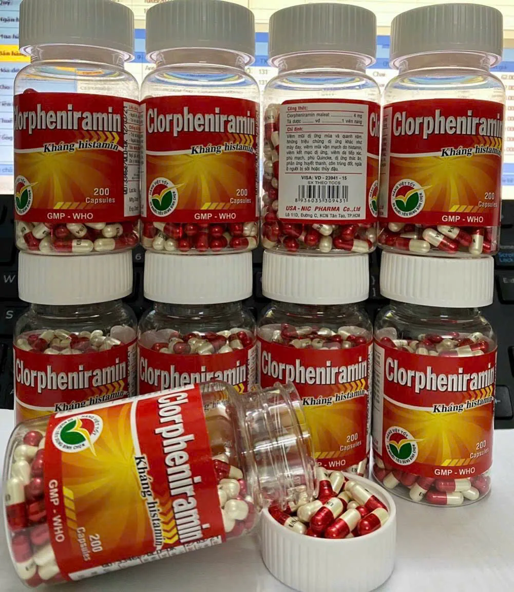 Clorpheniramin 4mg Usa-Nic – Giảm nhanh dị ứng, an toàn cho mọi nhà